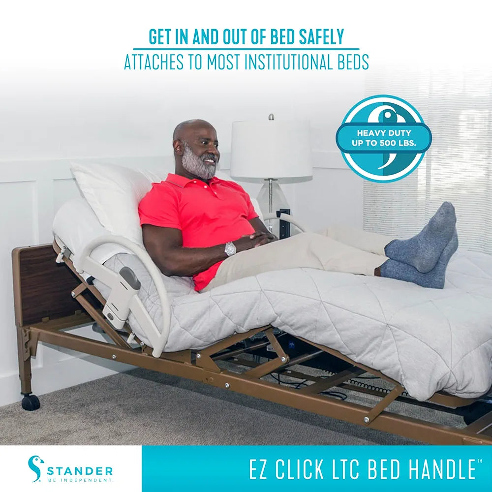 Stander EZ Click - Manija de cama, riel para camas de hospit...