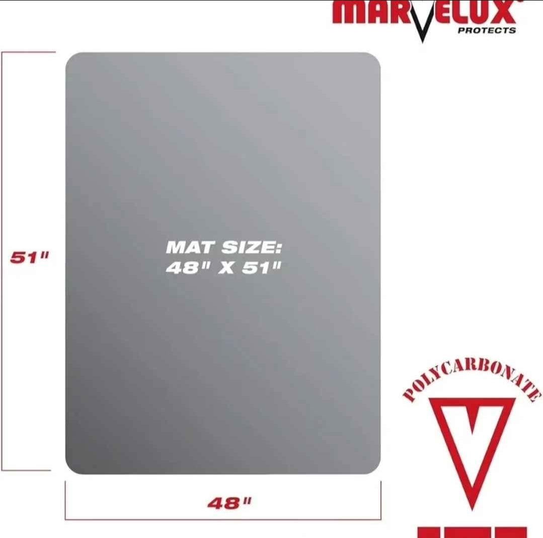 Marvelux Tapete de policarbonato resistente para silla de of...