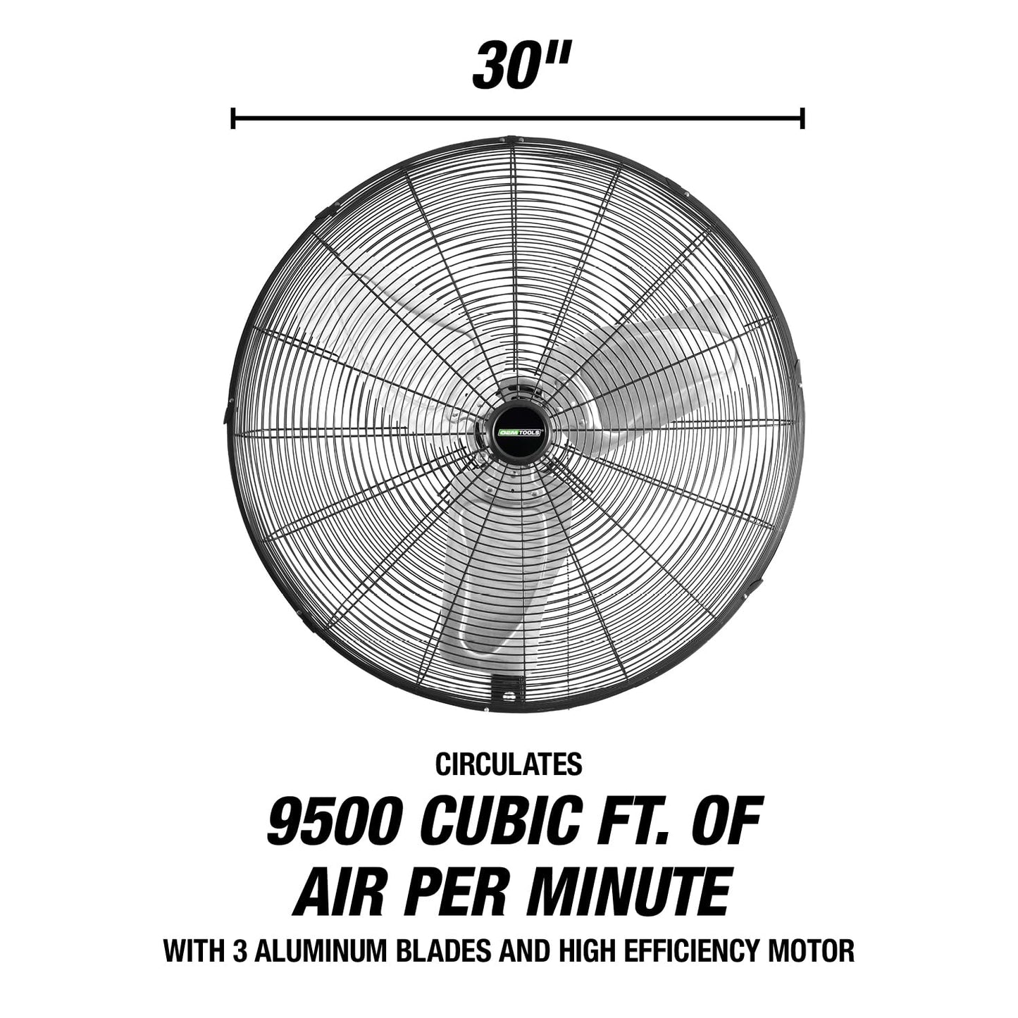 OEMTOOLS OEM24884 Ventilador de pared oscilante de 30 pulgad...