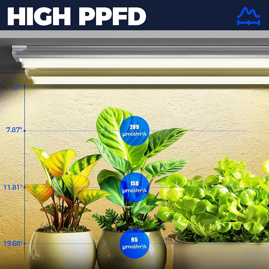 Barrina Luz de cultivo de plantas, 252 W (6 x 42 W, equivale...