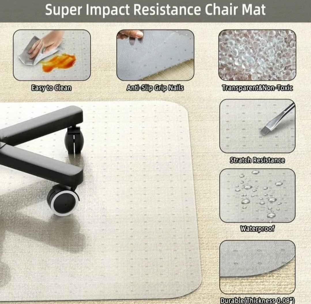 Alfombrilla para silla de oficina para alfombras, alfombrill...