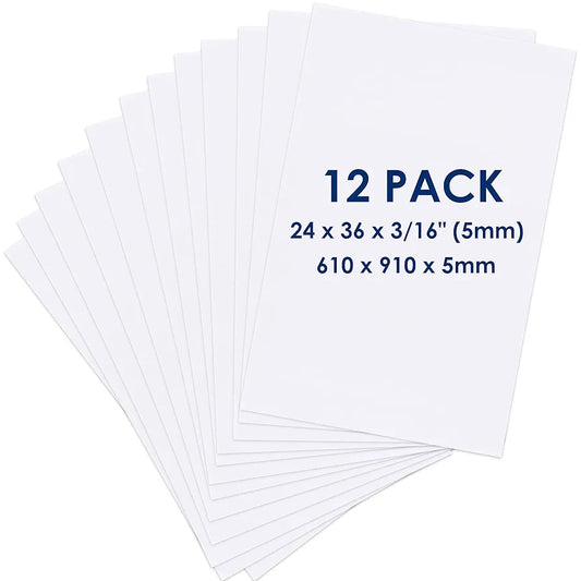 Tablero de espuma de 24 x 36 x 3/16 pulgadas, paquete de 12 ...