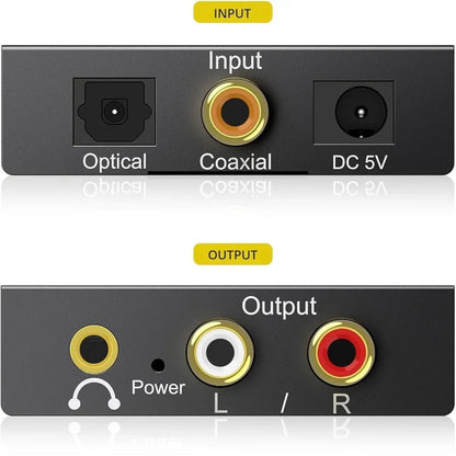 PROZOR conversor de audio digital a analógico Negro