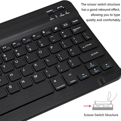 Ultra-thin Rechargeable Portable Wireless Bluetooth Keyboard and Mouse Combo...