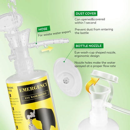 CGOLDENWALL Estación de lavado de ojos portátil montado en la pared, k...