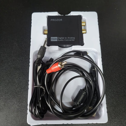 PROZOR conversor de audio digital a analógico Negro