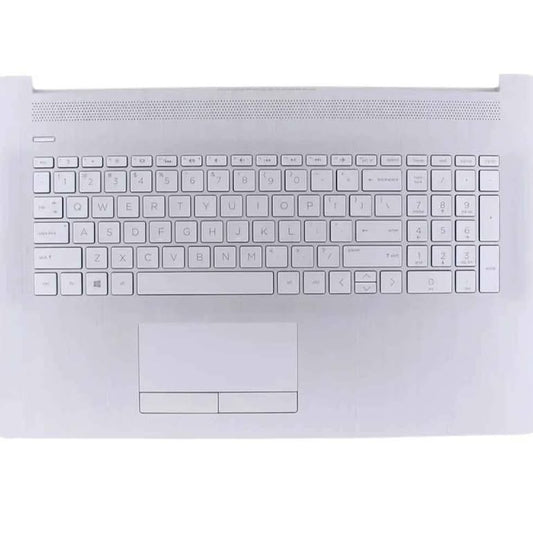 XtremeAmazing Carcasa superior plateada Palmrest L92783-001 con teclad...