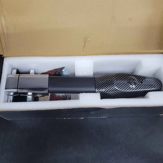 Tevlaphee Cerradura de volante con alarma, dispositivo antirrobo resis...