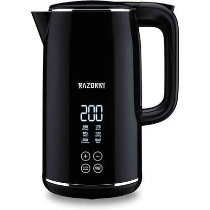 Razorri Hervidor eléctrico con control de 1 clic, pantalla digital LED...