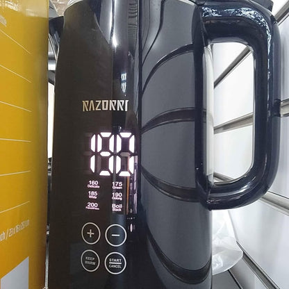 Razorri Hervidor eléctrico con control de 1 clic, pantalla digital LED...