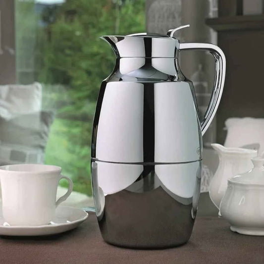 Alfi Pallas - Jarra dispensadora térmica de latón cromado al vacío (1,...