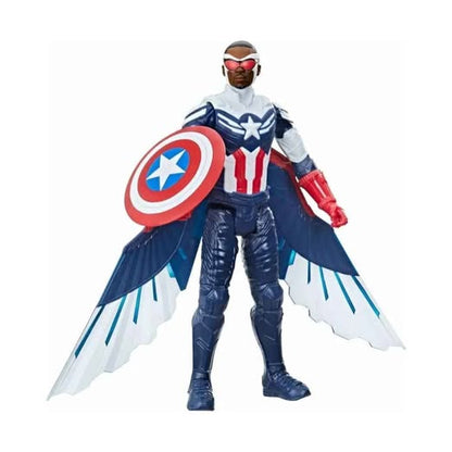 Marvel Titan Hero Series Avengers - Figura de acción del Capitán Améri...