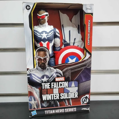 Marvel Titan Hero Series Avengers - Figura de acción del Capitán Améri...
