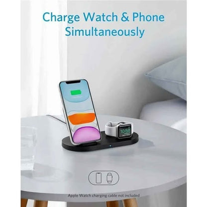 Anker PowerWave Sense - Estación de carga inalámbrica, soporte 2 en 1 ...