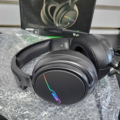 Jeecoo V20U - USB Pro Gaming Headset for PC, Over-Ear Headphones with Mic...