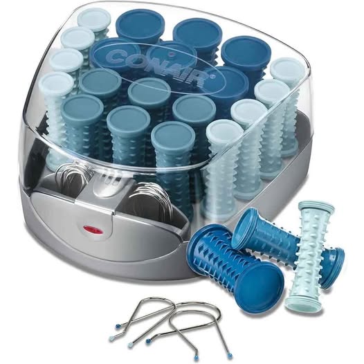Conair 20 ruleros compactos para cabello de distintos tamaños, Azul/Ve...