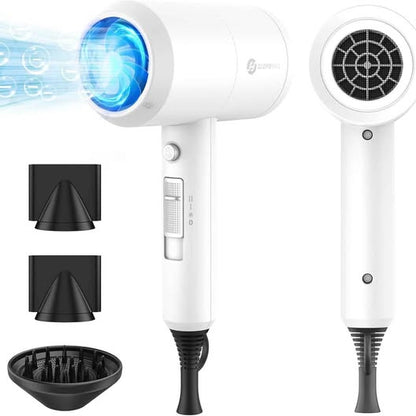 Slopehill - Secador de pelo iónico profesional, potente secador de 180...