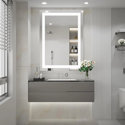 FTOTI 36 x 24 Inch LED Bathroom Vanity Mirror, Illuminated Mirror...