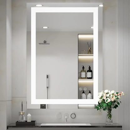 FTOTI 36 x 24 Inch LED Bathroom Vanity Mirror, Illuminated Mirror...