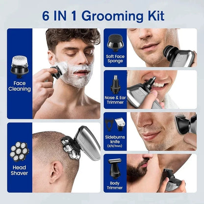 Afeitadora eléctrica para cabeza Mr.wintek 8D para hombres calvos, afe...