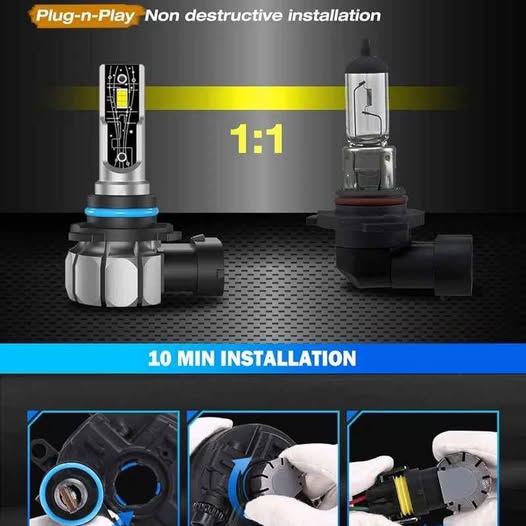 Ursprung Fahren H13 U305 - Bombillas LED para faros delanteros, 12.000...