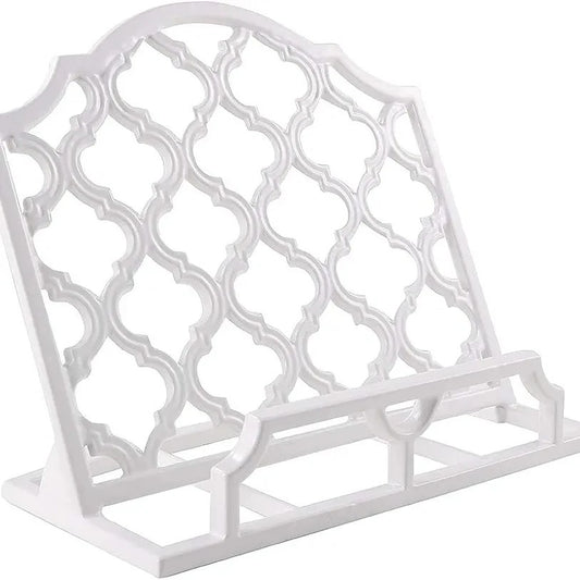 Soporte para libro de cocina de hierro fundido vintage, soporte grande...