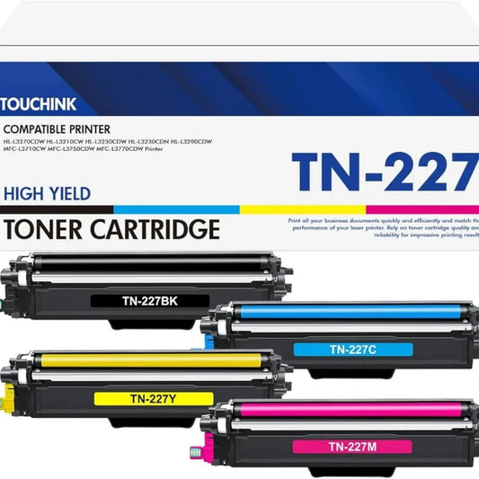 Cartucho de tóner TN227 de alto rendimiento: compatible con Brother 4 ...