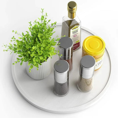 Lazy Susan - Organizador Homerays de bambú antideslizante de 12 pulgad...