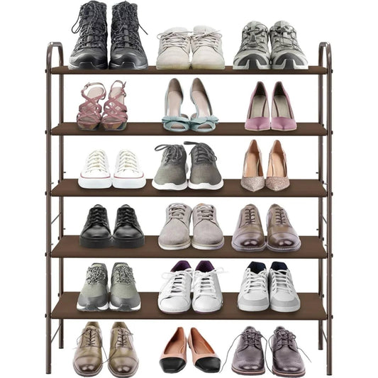 Simple Houseware Zapatero organizador de almacenamiento de 5 niveles, ...