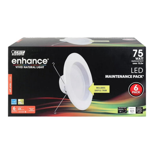 Feit Electric LED Recessed Light, Fits Most Cans