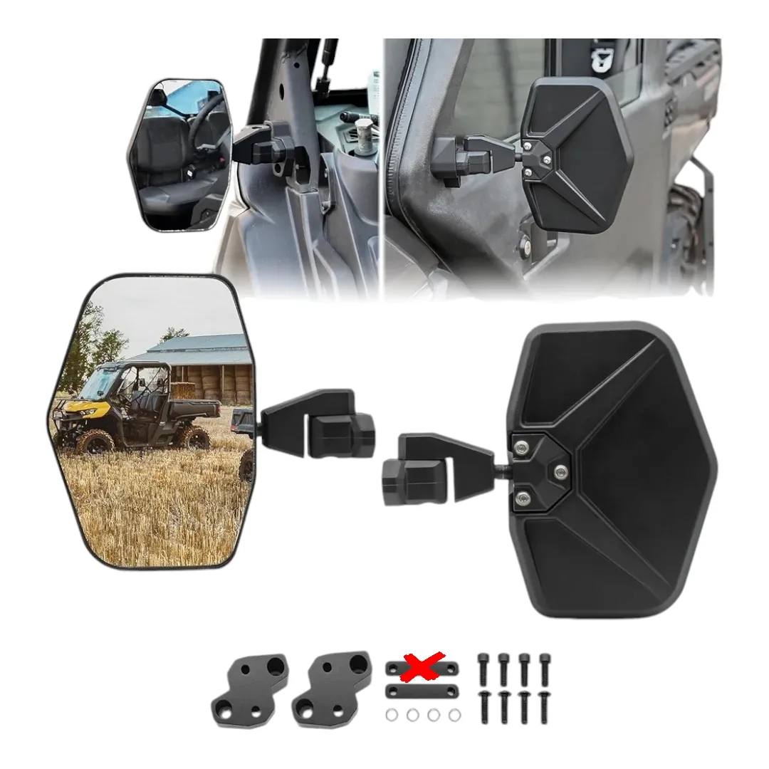 Side View Mirrors for Can Am Defender 2016-2024, Rear View Mirrors...