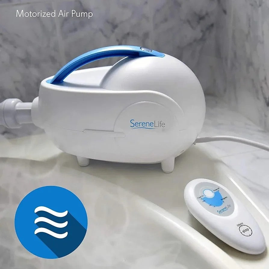 SereneLife Masajeador portátil de burbujas para spa – Alfombrilla térm...
