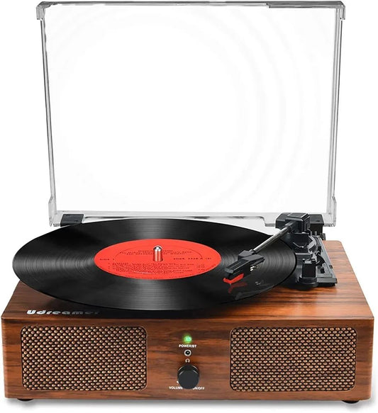 Reproductor de discos de vinilo impulsado por correa udreamer ud0...