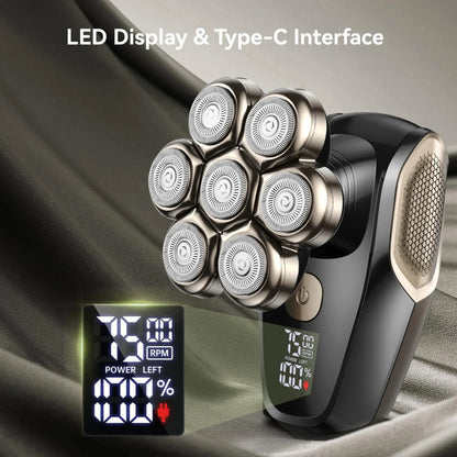 Afeitadoras de cabeza para hombres calvos, afeitadora eléctrica magnét...