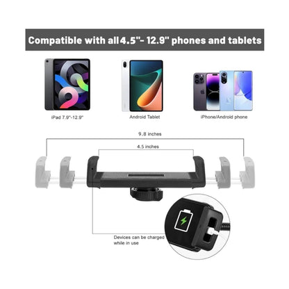 Soporte para iPad, soporte ajustable de metal para tablet con cuello d...