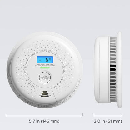 X-Sense Detector de humo Detector de monóxido de carbono, detector de ...