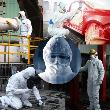 Vicogard - Disposable protective coverall, elastic waistband with zipper...