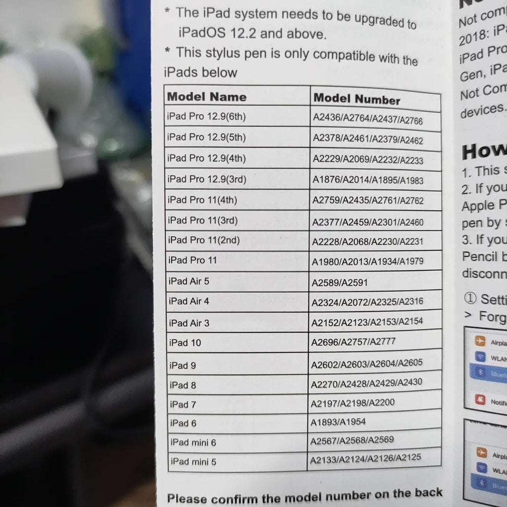 Lápiz óptico para ipad 2018-2020 air 3/4/5 ipad mini 5/6