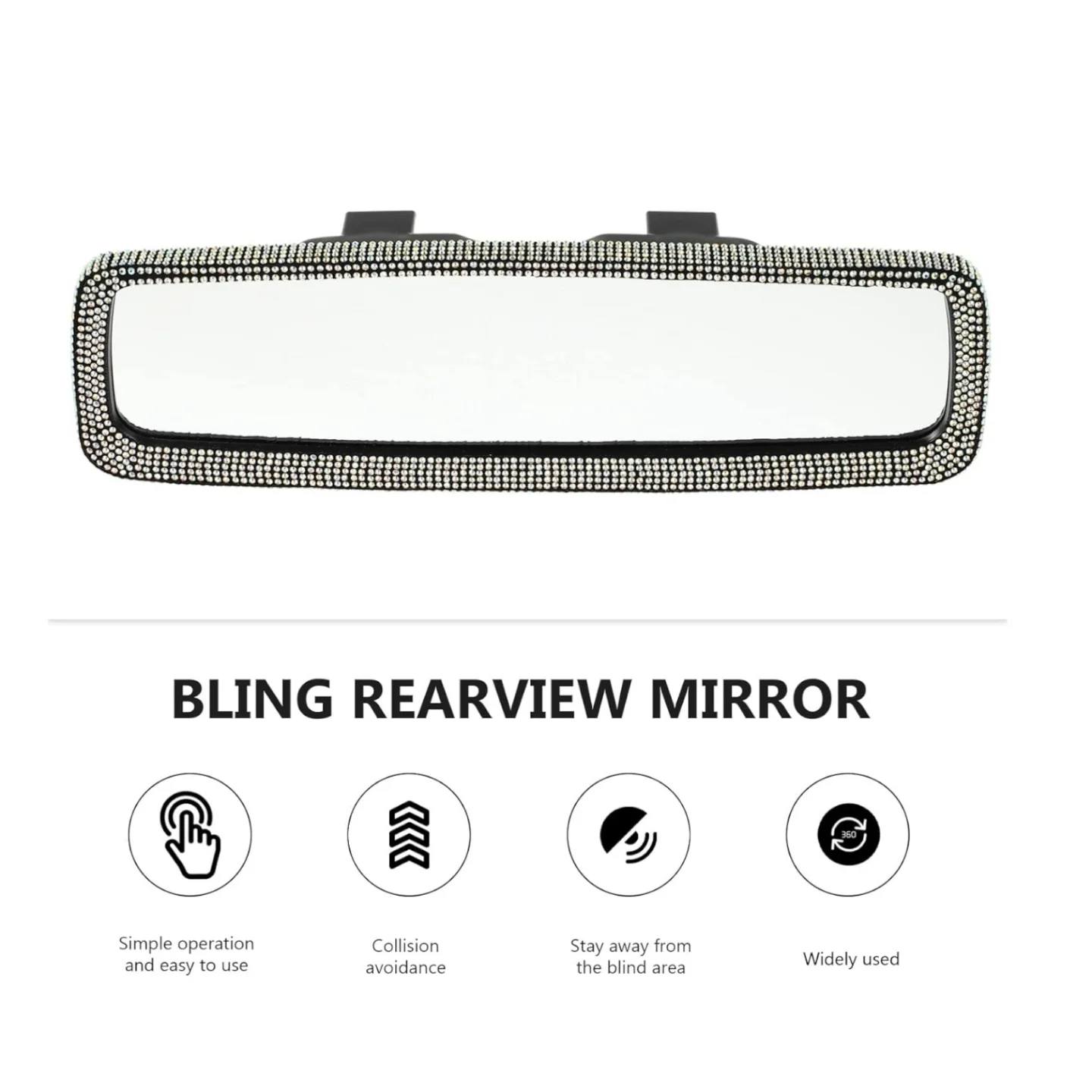 Car Rearview Mirror, Wide Angle Rearview Mirror with...