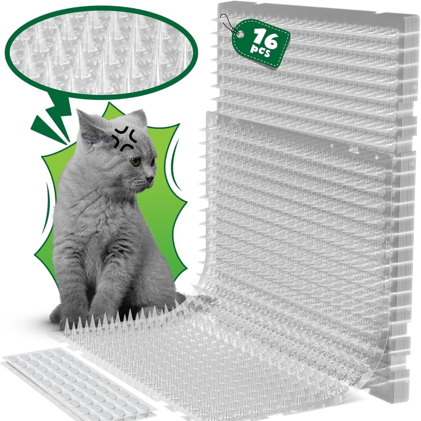 ohlela Paquete de 16 alfombrillas para gatos – 16 x 13 pulgadas con pi...