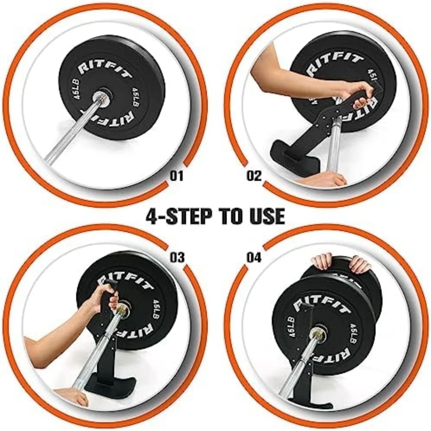 RITFIT Deadlift Jack/Barbell Jack - Barra de soporte para pesas con ma...