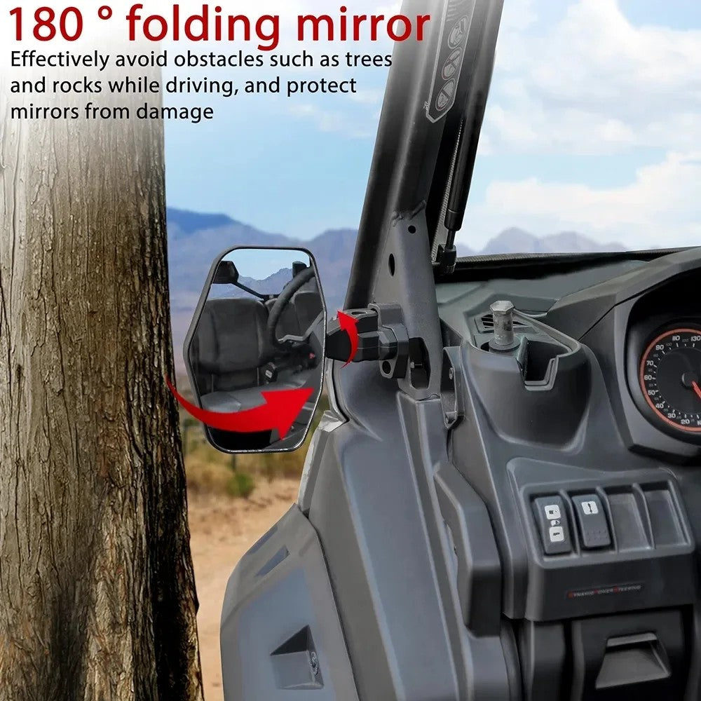 Side View Mirrors for Can Am Defender 2016-2024, Rear View Mirrors...