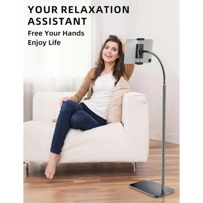 Soporte para iPad, soporte ajustable de metal para tablet con cuello d...