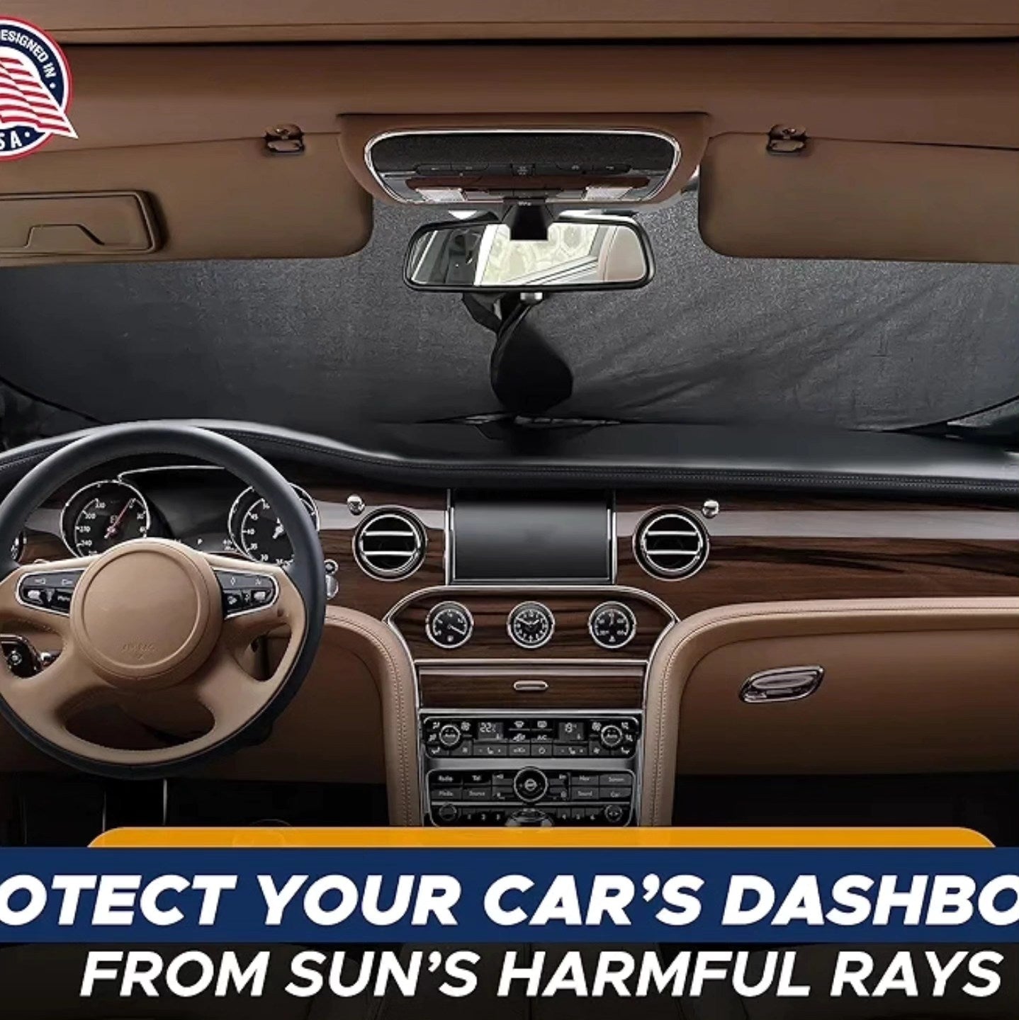 EcoNour - Car Windshield Sun Shade Reflector, UV Protection...