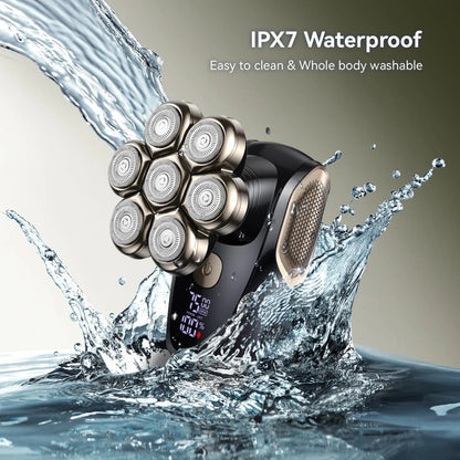 Afeitadoras de cabeza para hombres calvos, afeitadora eléctrica magnét...