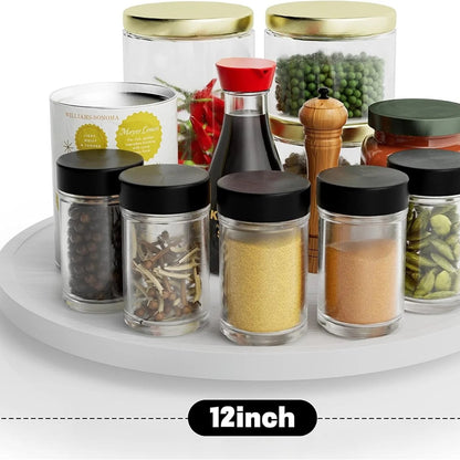 Lazy Susan - Organizador Homerays de bambú antideslizante de 12 pulgad...