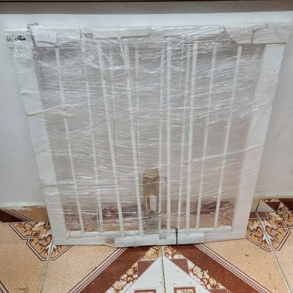 Puerta extra ancha de 29.5 a 40.5 pulgadas para mascotas, puerta de se...