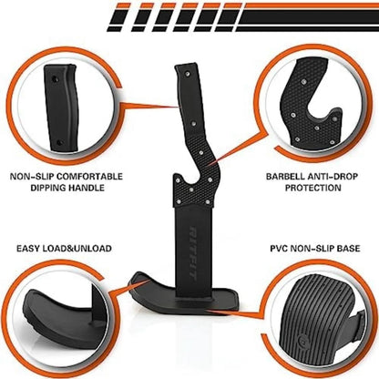 RITFIT Deadlift Jack/Barbell Jack - Weight Lifting Rack Bar with Adjustable Handles