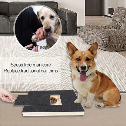 Tablero de Uñas para Perros, Almohadilla para Rascar, Papel de Lija de...