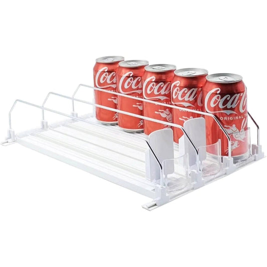 Organizador de bebidas para nevera, color blanco, automático, dispensa...